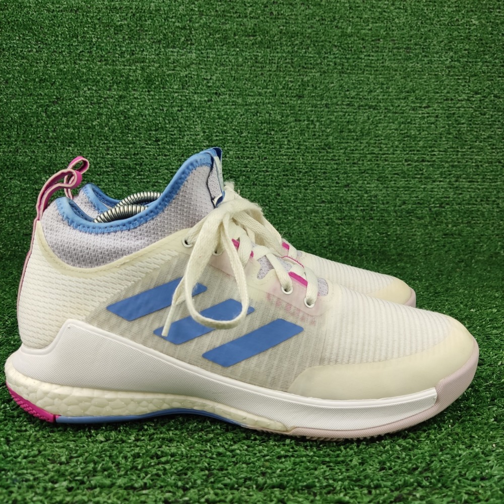 Adidas Shoes Womens 9 White Crazyflight Volleyball Court Sneakers HQ3489 Boost